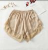 Plus Size Sea Island Silk Safety Shorts - Breathable, Anti-Exposure, Silky Lace Underwear for Young Girls