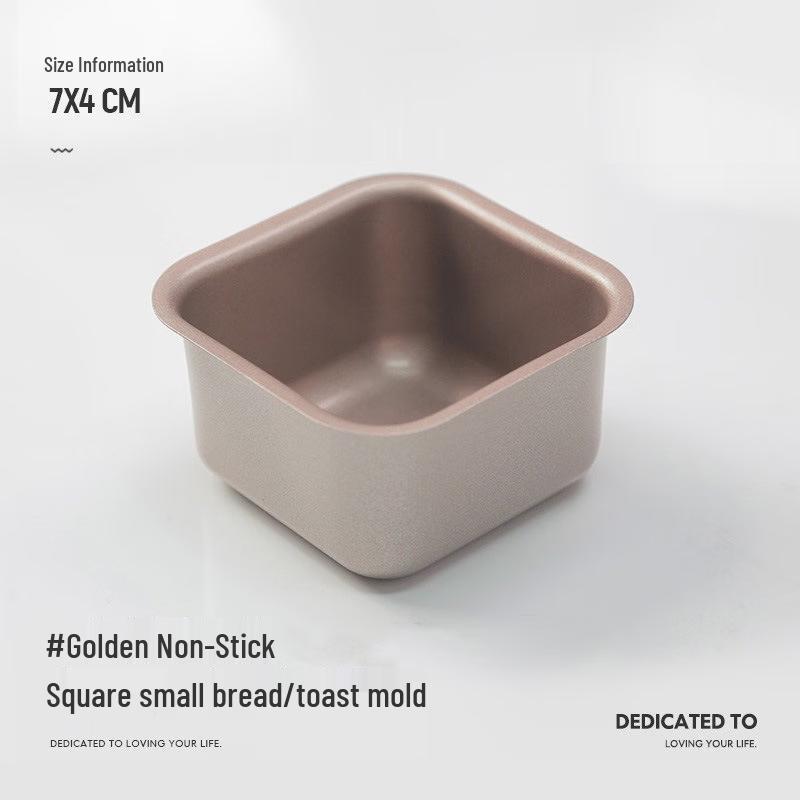 Mini Non-stick Square Baking Molds (3-Pack)