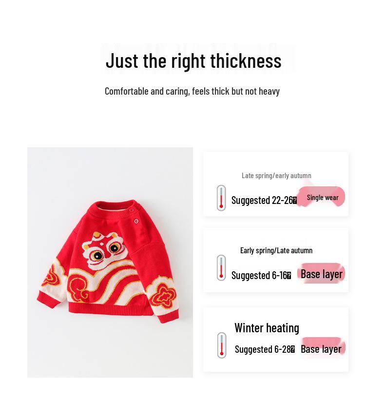 Winter 2024 Girls' Sweater: Thick Fleece-Lined Knitwear for Kids