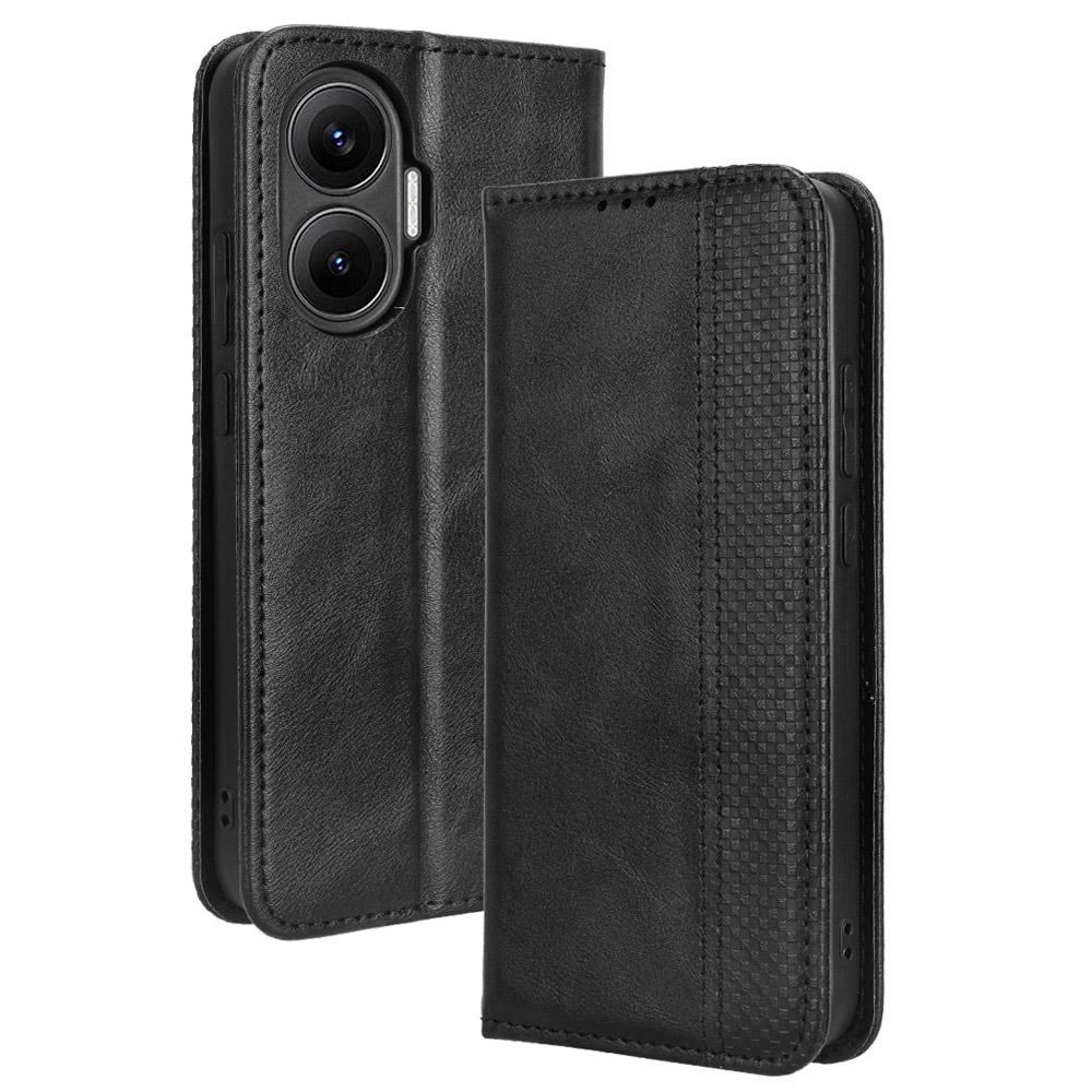 For Xiaomi Redmi Turbo 4 Pro 5G Leather Case Wallet Stand Retro Texture Phone Cover