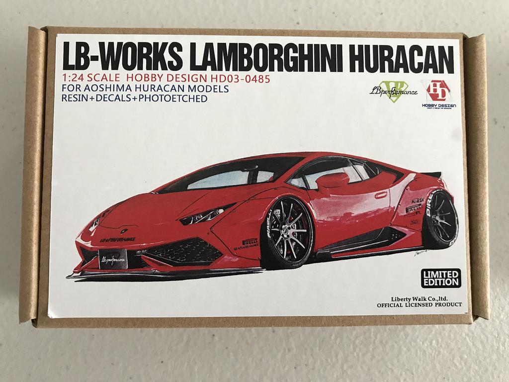 Hobby Design Scale Lamborghini Huracan Aoshima Detail Up Kit 1/24 LB-WORK HD03-0485
