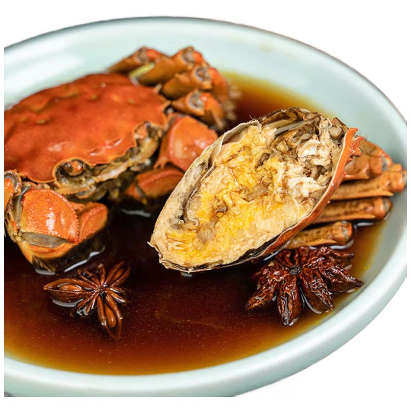 

Yangcheng Lake Ready-to-Eat Cooked Drunken Female Hairy Crabs, 4-Pack
