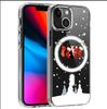 Magnetic Christmas Stocking Case for iPhone 15/16/17 Pro Max - Transparent Full Coverage Protective Case