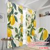 2pcs,2D Plane Printing Light Filtering Curtains Lemon Delight Versatile 100% Polyester (without Rod) Gifts Ldeal for Bedroom,