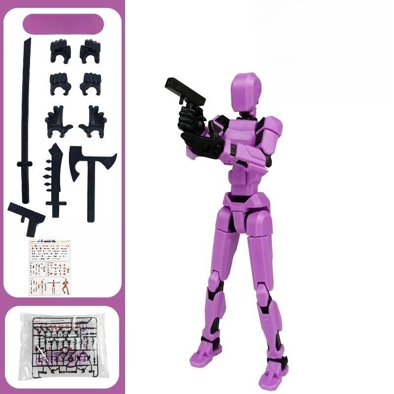 Creative Movable Shapeshift Robot 3D Printed Multi-Jointed Mannequin Action Model Doll Toy for Kids Christmas Decoration Gift