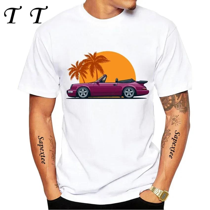 Neues Sommer Herren Kurzarm Boxter 986 Turbo Klassisches T-Shirt RWB 993 Legend Auto Design Weiß Lässig Jungen T-Shirts Hipster Coole Oberteile