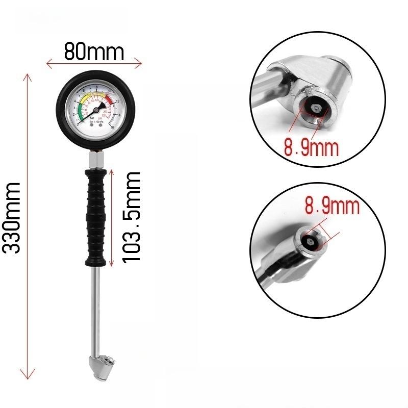 Shockproof Tyre Pressure Gauge for Vehicles Tyre Pressure Gauge Tyre Pressure Monitor Specialised Tool for Heavy Goods Vehicle T