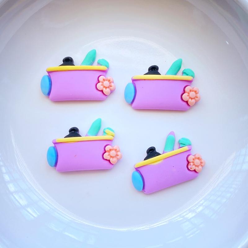 10/20Pcs New Cute Mixed Mini Stationery Series Flat Back Resin Cabochons Scrapbooking DIY Jewelry Craft Decoration Accessorie