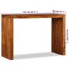 VidaXL Table console Bois massif avec finition miel 110x40x76 cm