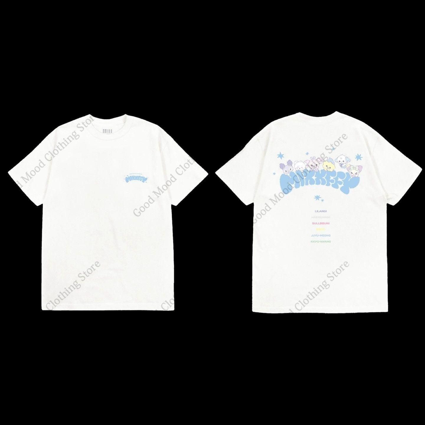 NMIXX T Shirt 1st World Tour EPISODE 1 ZERO FRONTIER Tshirt Kpop Fashion Unisex Women High Quality Cotton Short Sleeve Tee Tops S