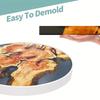 DIY Crystal Epoxy Resin Mold Large Round Ornament River Table Making Silicone Mold