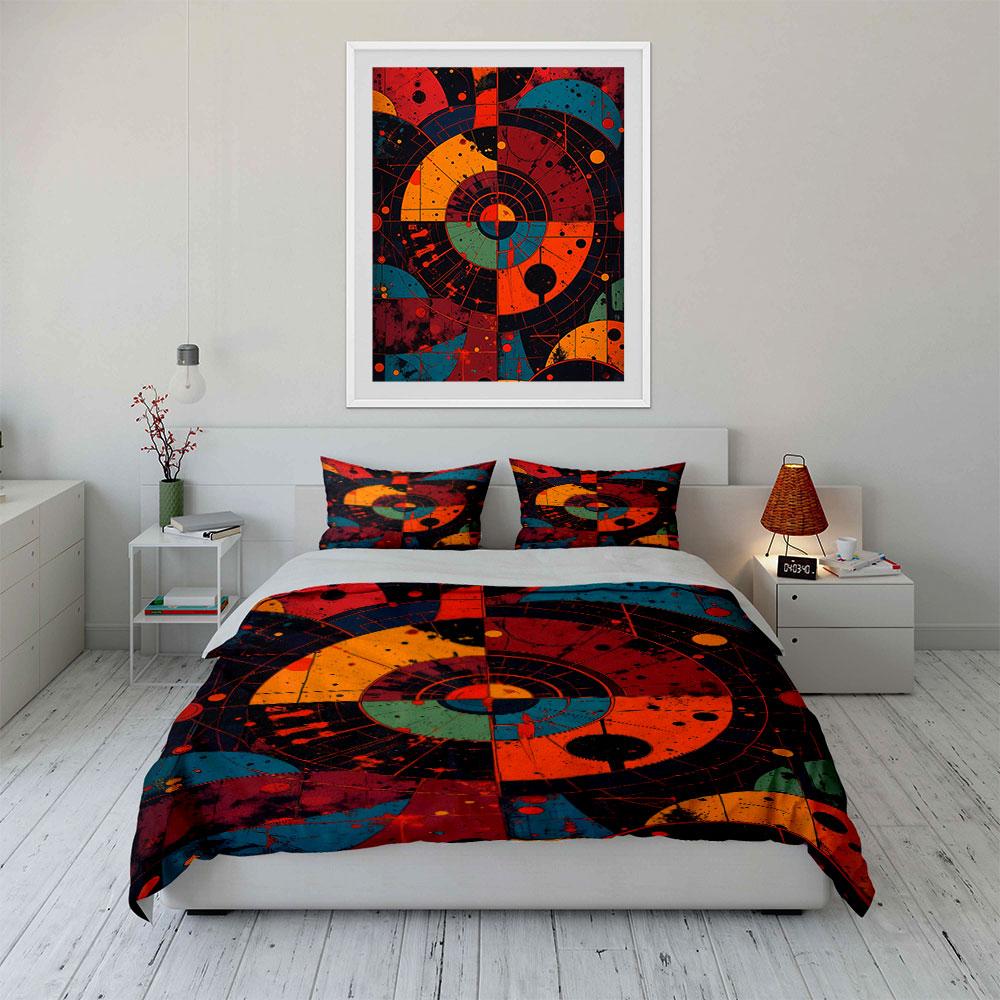 Abstract circular design. Bedding sets Duvet cover sets Duvet covers Pillowcases(1* Duvet Cover 2* Pillowcases without duvet insert)