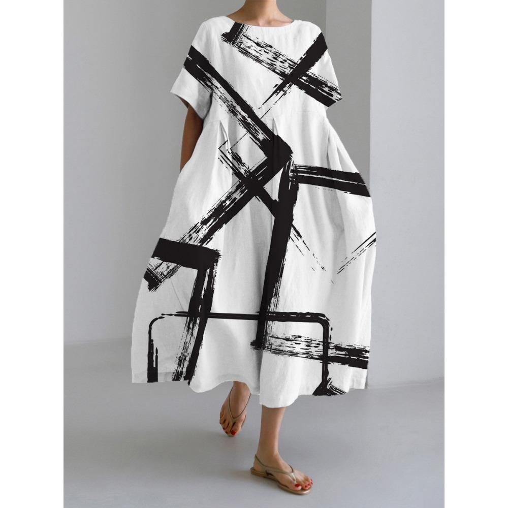 

Женское длинное платье весна осень лето юбка мода повседневные женские платья с большим подолом большие размеры S-5XL длинные платья 3XL