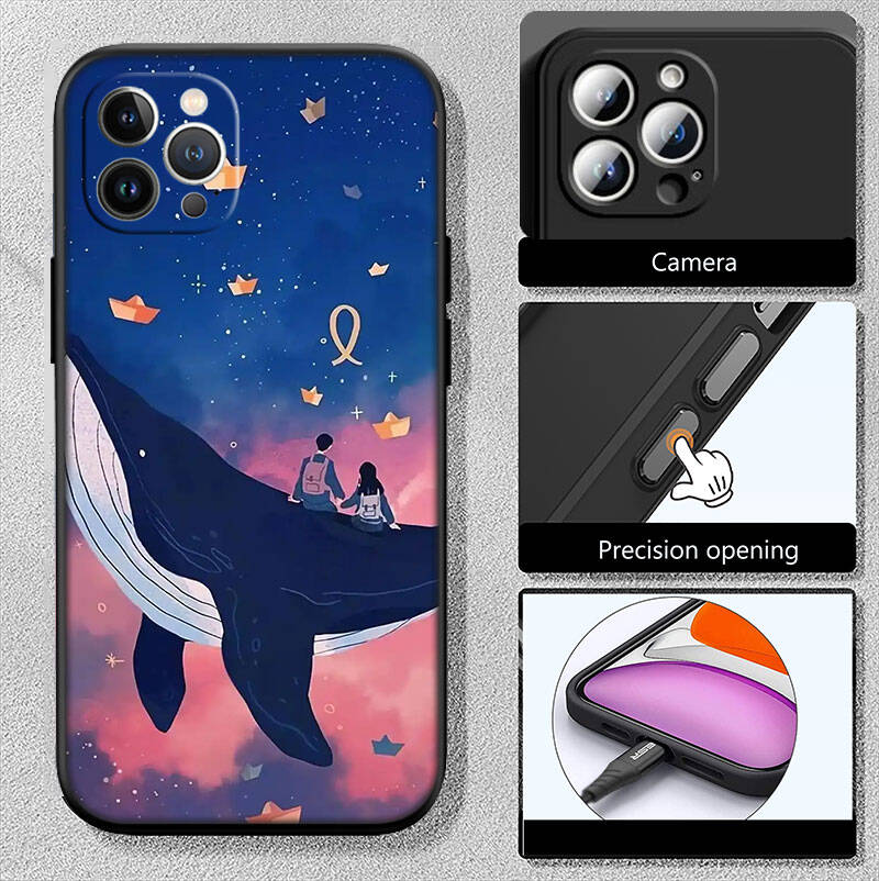 RT47 Deep Sea Shark Whale Case for Samsung Note 20 10 S25 S26 Plus Ultra Lite FE A51 A52 A53 A71 A72 A73 M20 M30 M21 M31 M51 A11 A70 A56 A26 A27
