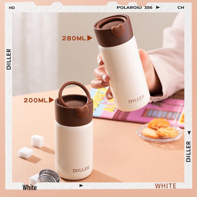 Diller 280ml Mini Insulated Water Bottle