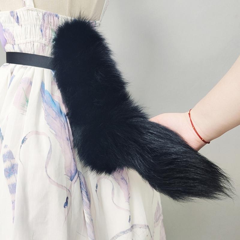 Furry Remote Operated Foxes Tail Accessory Adjustable Moving Costume Tail For Stage Shows And Costume Parties
