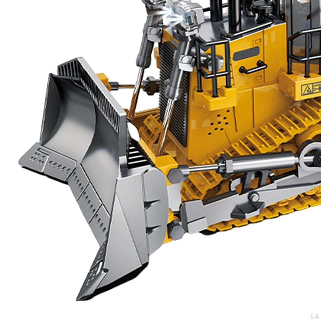 Bulldozer Digger Dumper Truck Remote Control Playset Heavy for Boys Kids