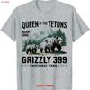 Queen of the Tetons Grizzly 399 National Park Adventure T Shirt Vintage Washed Soft Graphic Slightly Casual Comfortable
