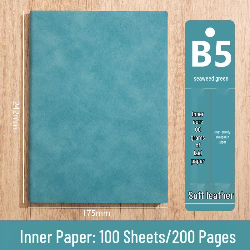 Personalized A5 Soft Leather Notebooks with Logo Printing: Custom Covers & Pages for Office Use