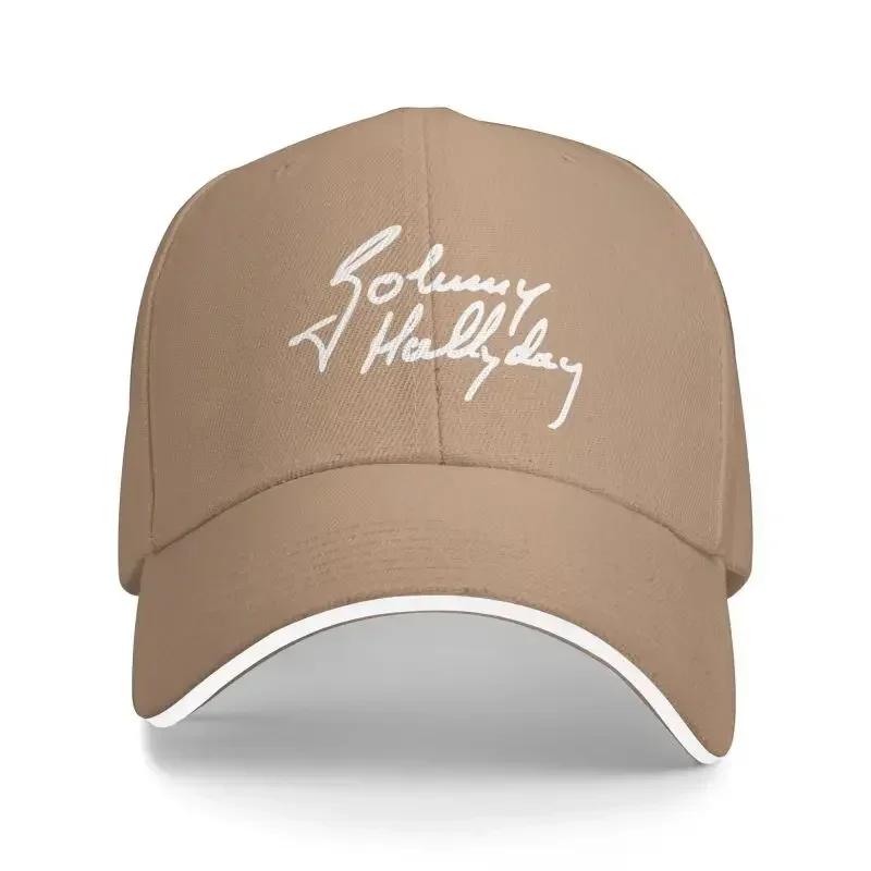 Custom French Rock Legend  Hallyday Baseball Cap for Men Women Breathable Dad Hat Streetwear