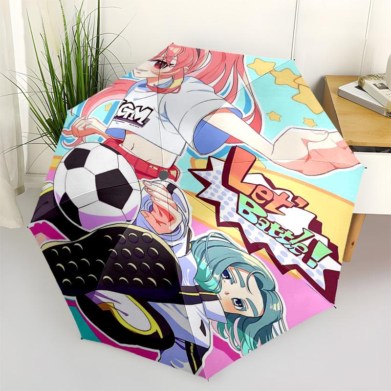 

1pc Let s Battle! - Automatic Folding Outdoor Umbrella with 3-Fold Design, 8-Rib Iron Frame for Outdoor Use, Perfect Gift for Fans & Travelers.Z0