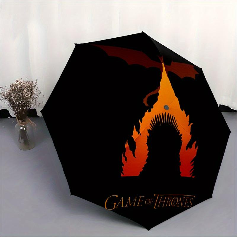 1pc Game of Thrones Windproof Automatic Umbrella, Lightweight for Women/Men, Perfect Christmas Gift a0811192
