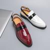 Fashion 2025 New Fashion Men Patent Leather Loafers British Style Male Casual Leather Shoe Luxury Design Slippers Summer Versatile Shoes