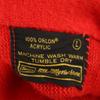 Sears 70er Vintage Langarm Acryl Strickjacke L Rot Herren Gebraucht