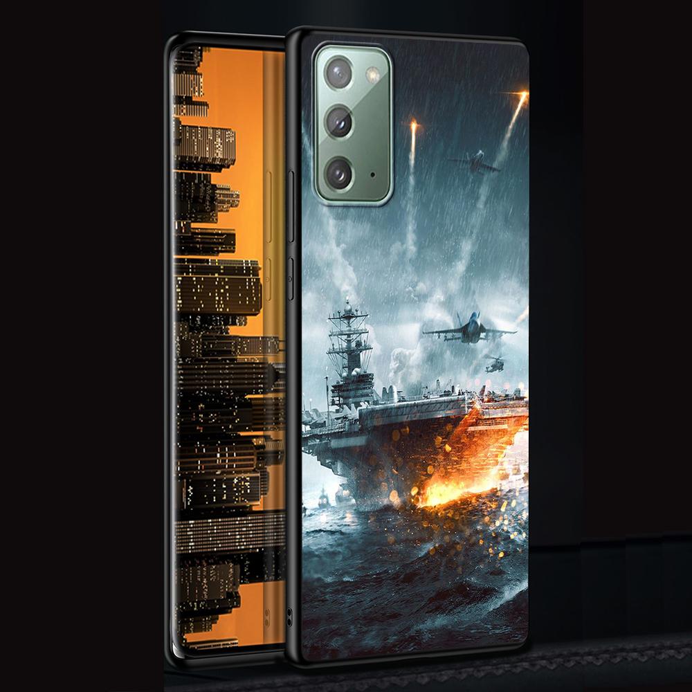 Tanks Fighter Warship Case for Samsung Galaxy Note 20 Ultra 10 Lite 9 8 A53 A52 A12 S22 S21 FE S20 Plus TPU Black Phone Cover