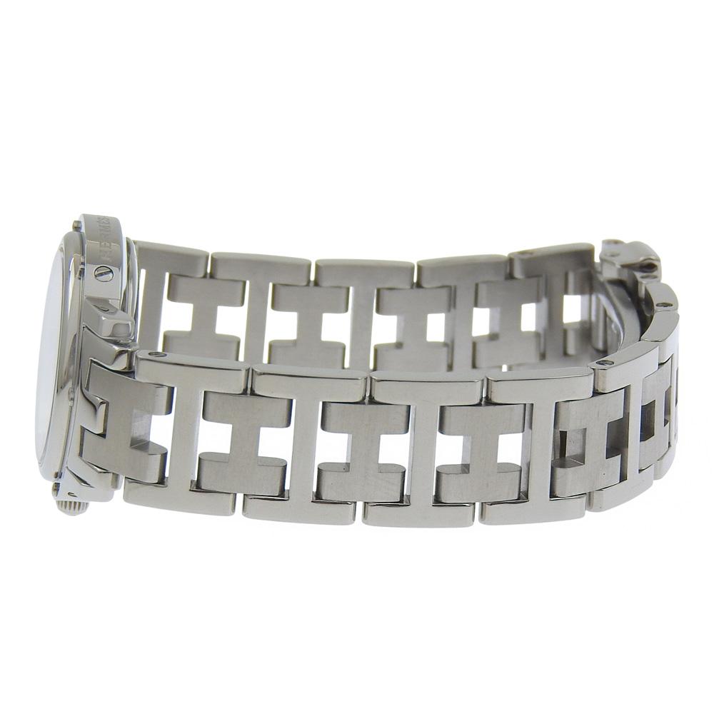 HERMES Clipper Watches CL4.210 blackDial Stainless Steel Quartz Analog display Women Used