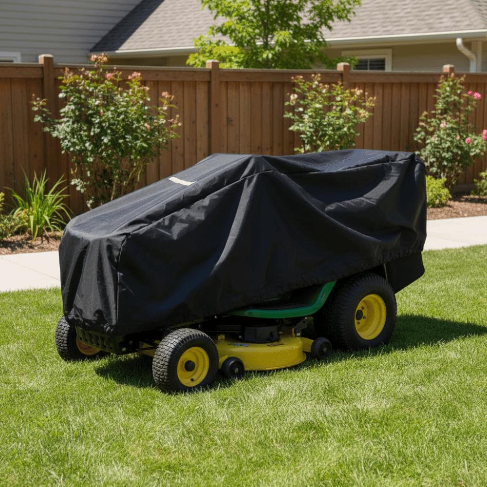 UV Protector Lawn Mower Cover Waterproof Protective Cover Garden Mower Cover  Outdoor Use
