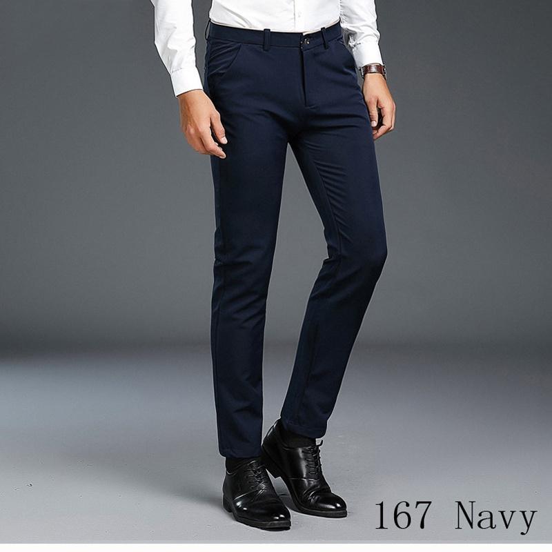 Premium Quality Fashion Young Men's Tight Slim Pants Casual Basic Stretched Trousers