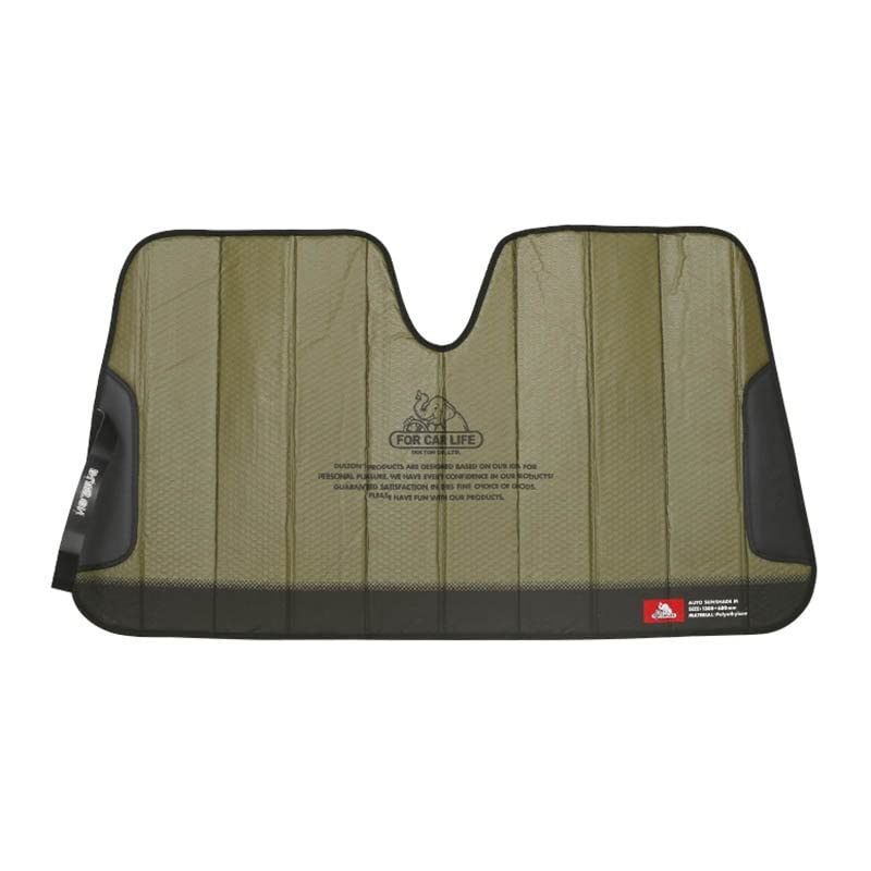 Dulton Auto Sunshade Medium Olive FOR CAR LIFE Car Sunshade Heat UV Height Width Depth 4mm Sunshade, Shading, Blocking, Protection, 680mm, 1300mm,