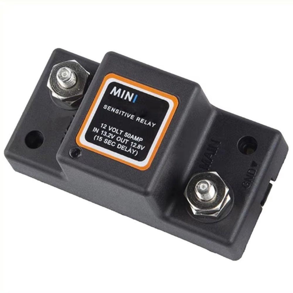 Waterproof Voltage Sensitive Relay Efficient Switch Protector 12V 50A Dual Battery Isolator Camper
