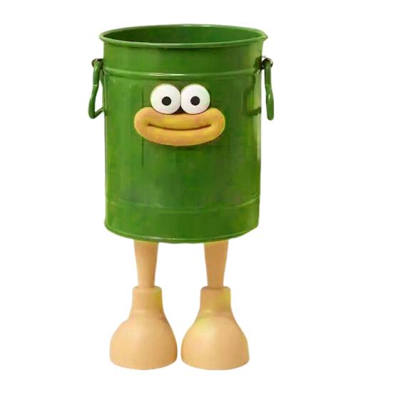 Ins High-value Cartoon Personality Pen Holder Student Desktop Office Large Capacity Cute Simple Retro Storage Bucket