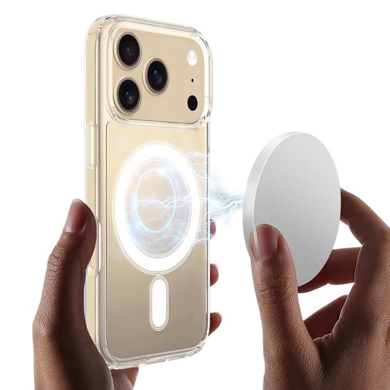 For iPhone 17 Pro Max Clear Case WANLONFENG LM1 Series Compatible with MagSafe with 2Pcs Screen Films (Big Lens Hole)