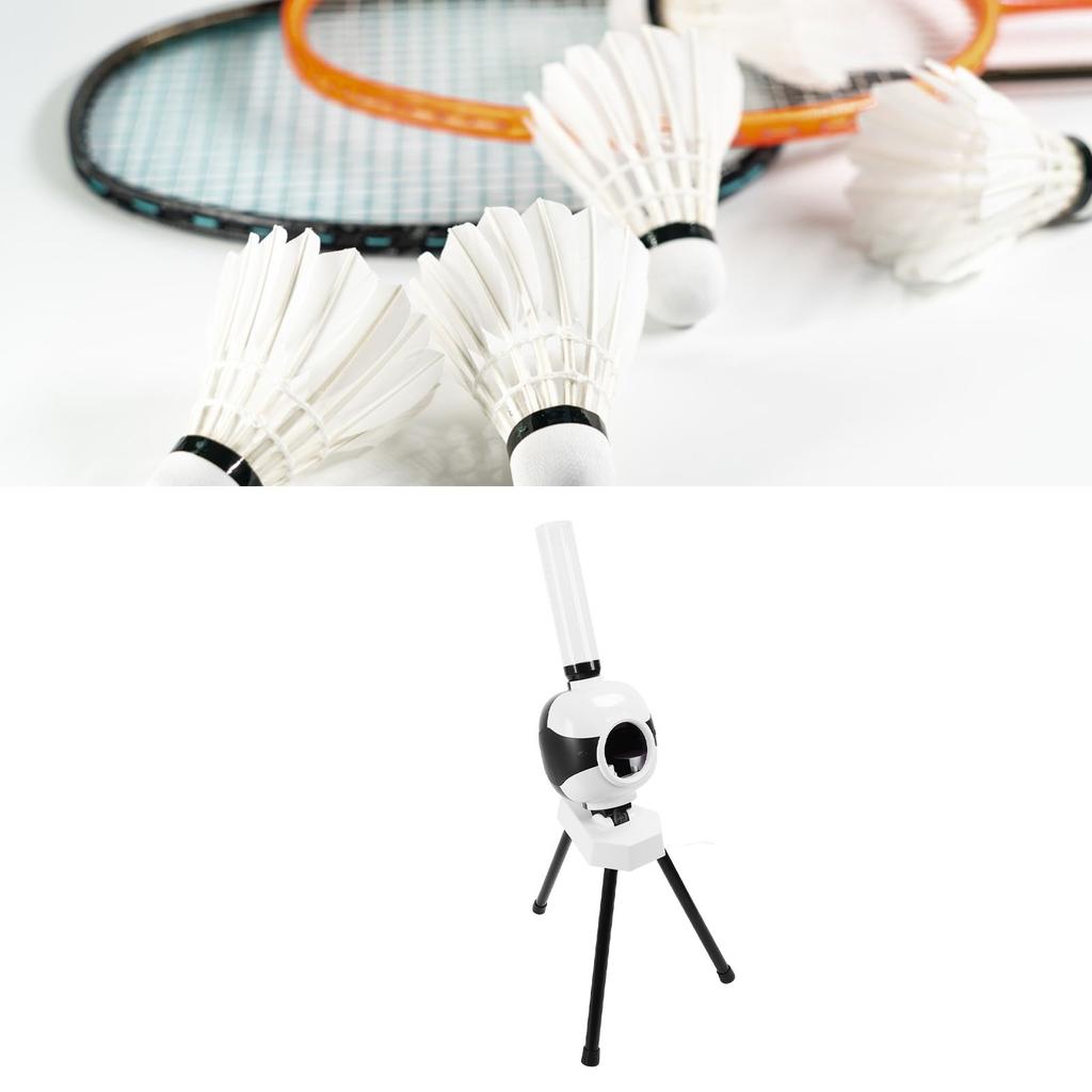 Badminton Servmaskin Bärbar Automatisk Fjäderbollskastare för Nybörjarträning