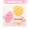 Set of 10 Powder Puff Sponge Portable Design for Natural Makeup Finish Daily Use
