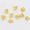 Electroplated Flower Caps: High-Quality DIY Jewelry Beading Materials for Wine Glass Decoration, Available in Various Colors