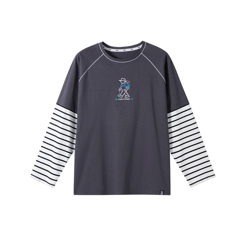 Boys  Moisture-Wicking Layered Look Long Sleeve T-Shirt 150