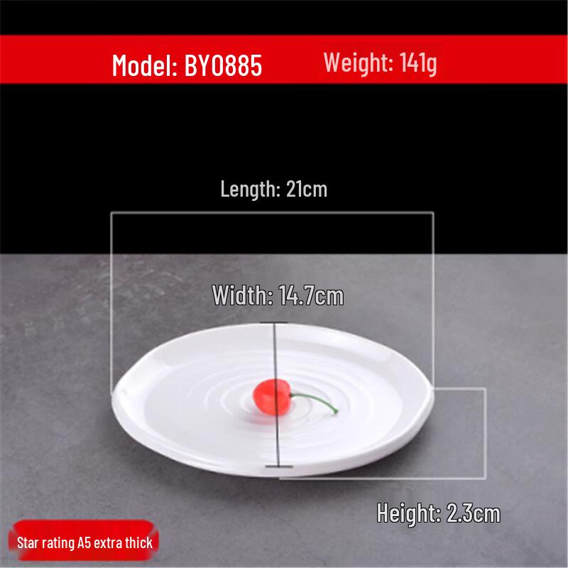 Jijun Japanese Style Melamine Round Dinner Plates