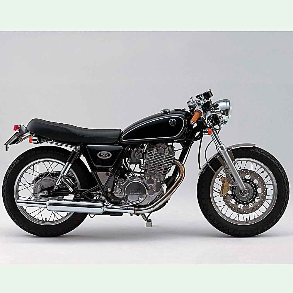 Daytona SR400 Exhaust Cabton Type Chrome 95126 (78-00) Carburetor-Specific Slip-On System, Slip-On Muffler, Plated, 94dB(A) Compatible,