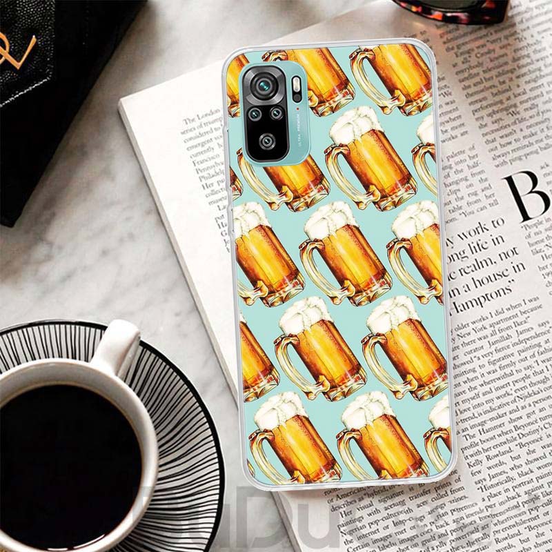 World Beers Alcohol Summer Bubble Cover For Xiaomi Redmi Note 14 13 12S 12 11 Pro Plus Phone Case 11S 10S 10 11E 11T 14Pro 13Pro