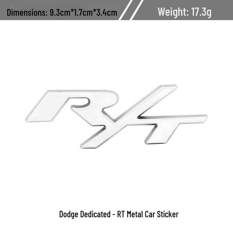 Dodge CHALLENGER Journey SRT Grille and Rear Emblem Metal Decorative Sticker