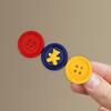 Girl Hairpin Contrasting Color Design Button Shape Hair Clip Non-irritating Side Bang Hair Pin Hair Accessory