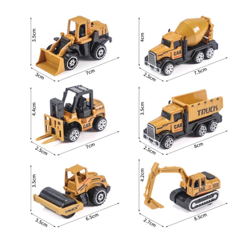Construction Carrier Trucks Toy Set Highly Simulated Driving Model Vehicles Wheel Loaders Rollers Transport Trucks For Children