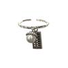 925 Silver Women's Sweet Smiley Pearl Abacus Ring - Non-Fading, High-End Design