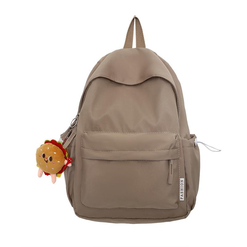 Student schoolbag summer new candy color simple backpack junior high school fashion large capacity backpack