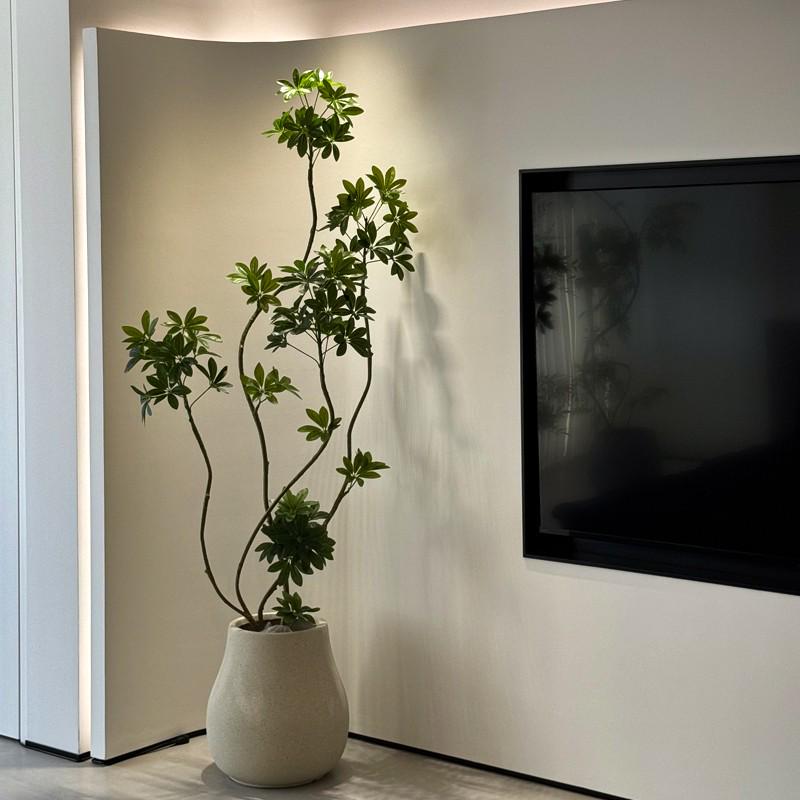 Luxury Fiddle-Leaf Fig Artificial Tree - Large Indoor Potted Plant Decor.