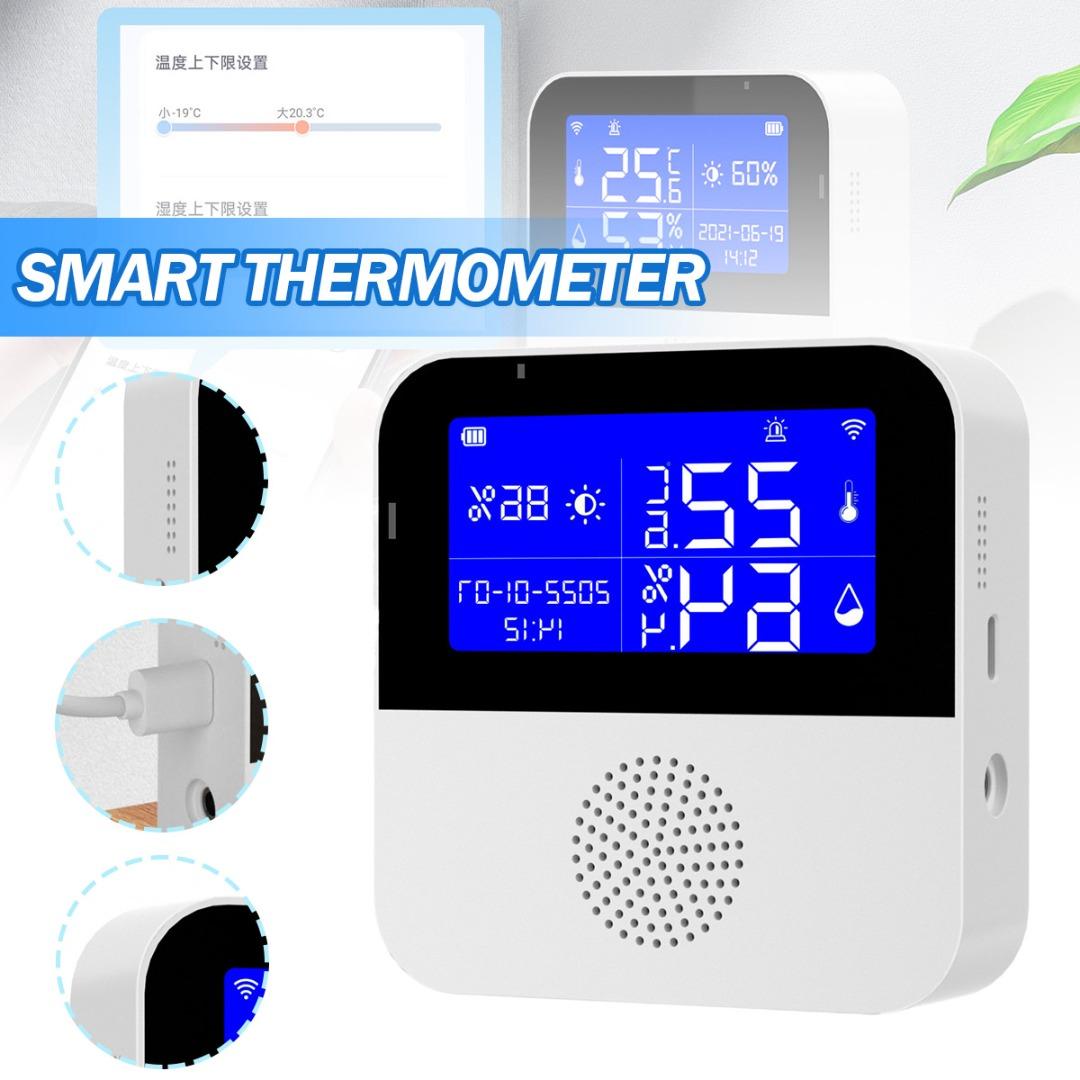 

PDTO ЖК-дисплей Wi-Fi умный датчик температуры и влажности гигрометр термометр монитор